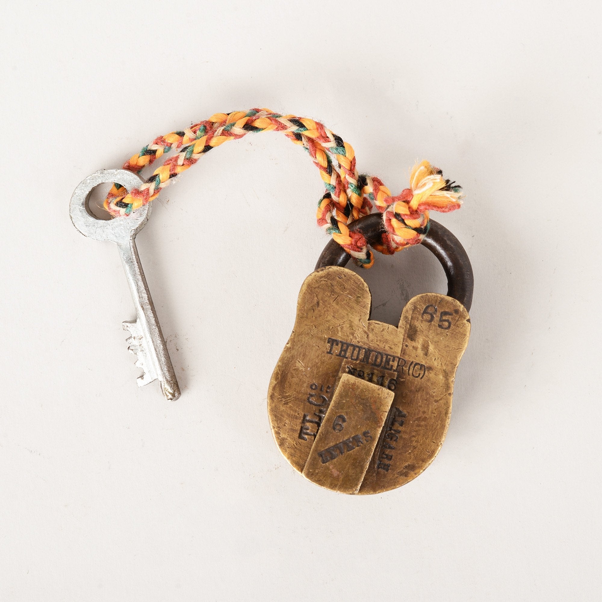 Mini Vintage Brass Lock